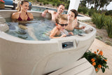 Curved Sand Roto Molded Spa Steps for Freeflow Cascina Hot Tub