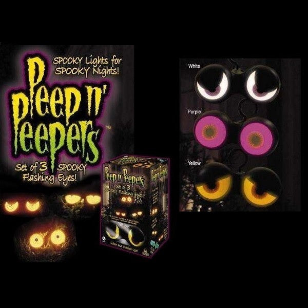 Peep N' Peepers Flashing Eye Lights | Spooky Battery-Operated