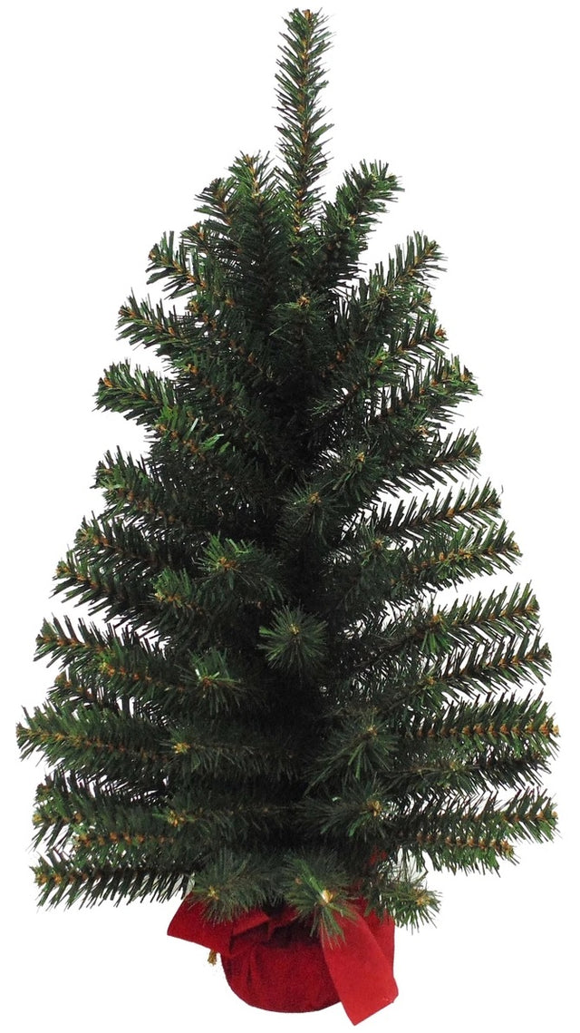 24 inch tabletop tree in a red base.