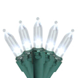 An up close look at mini pure white LED lights.