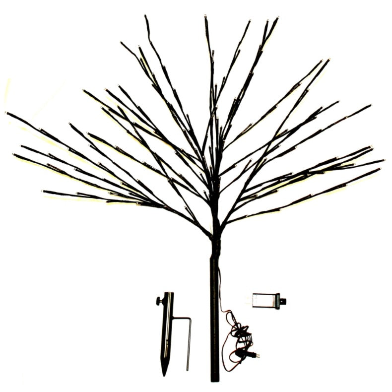 36" LED Twinkle Light Burst Twig Bush Light-Up Wire Decor