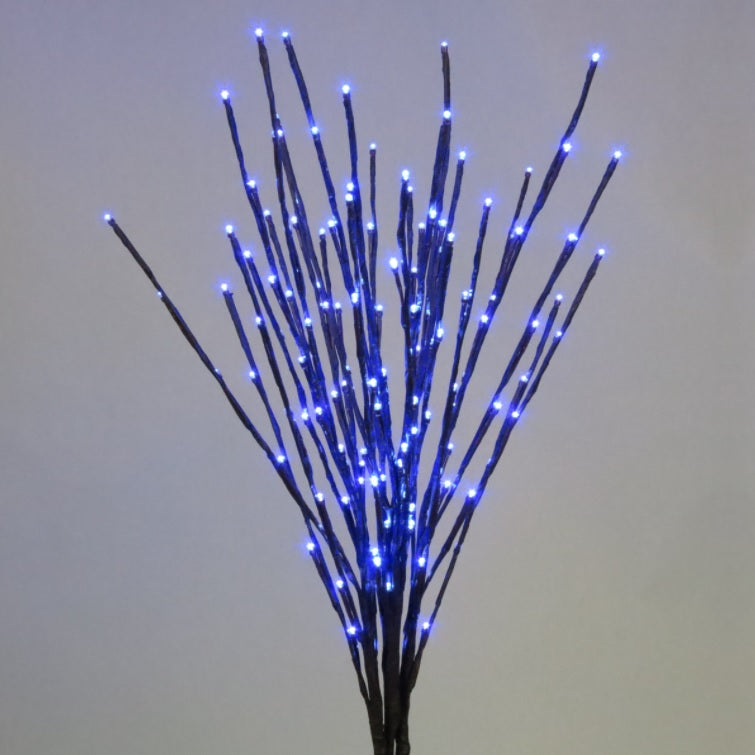 36" LED Twinkle Light Burst Twig Bush Light-Up Wire Decor