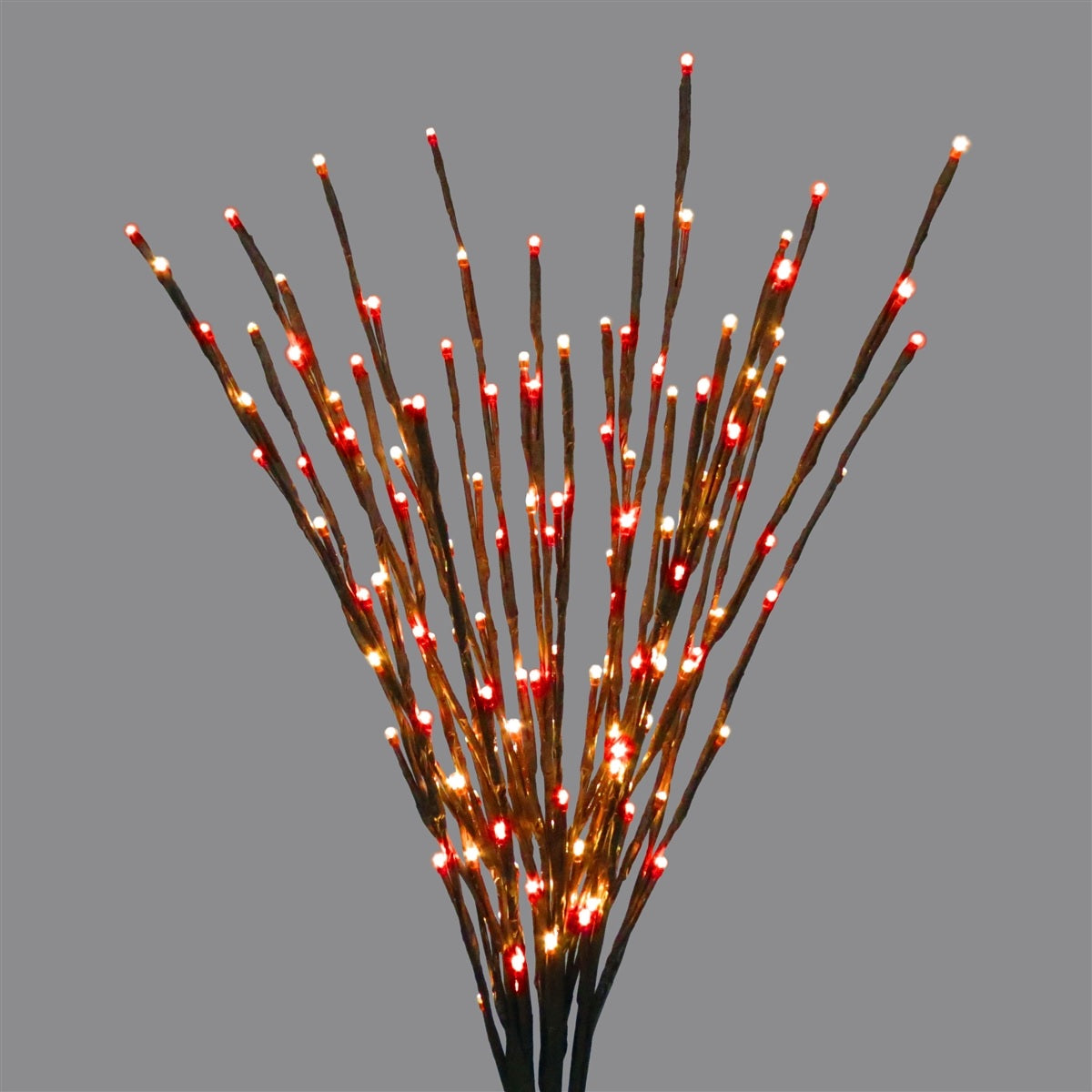 36" LED Twinkle Light Burst Twig Bush Light-Up Wire Decor