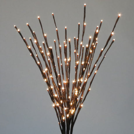 36" LED Twinkle Light Burst Twig Bush Light-Up Wire Decor