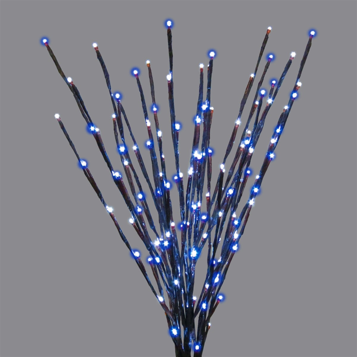 36" LED Twinkle Light Burst Twig Bush Light-Up Wire Decor