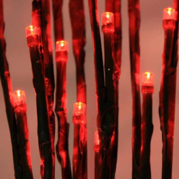 36" LED Twinkle Light Burst Twig Bush Light-Up Wire Decor