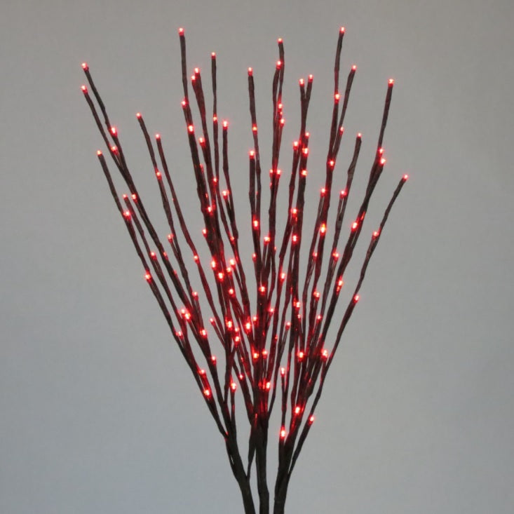36" LED Twinkle Light Burst Twig Bush Light-Up Wire Decor