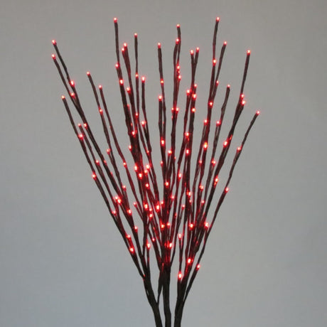 36" LED Twinkle Light Burst Twig Bush Light-Up Wire Decor