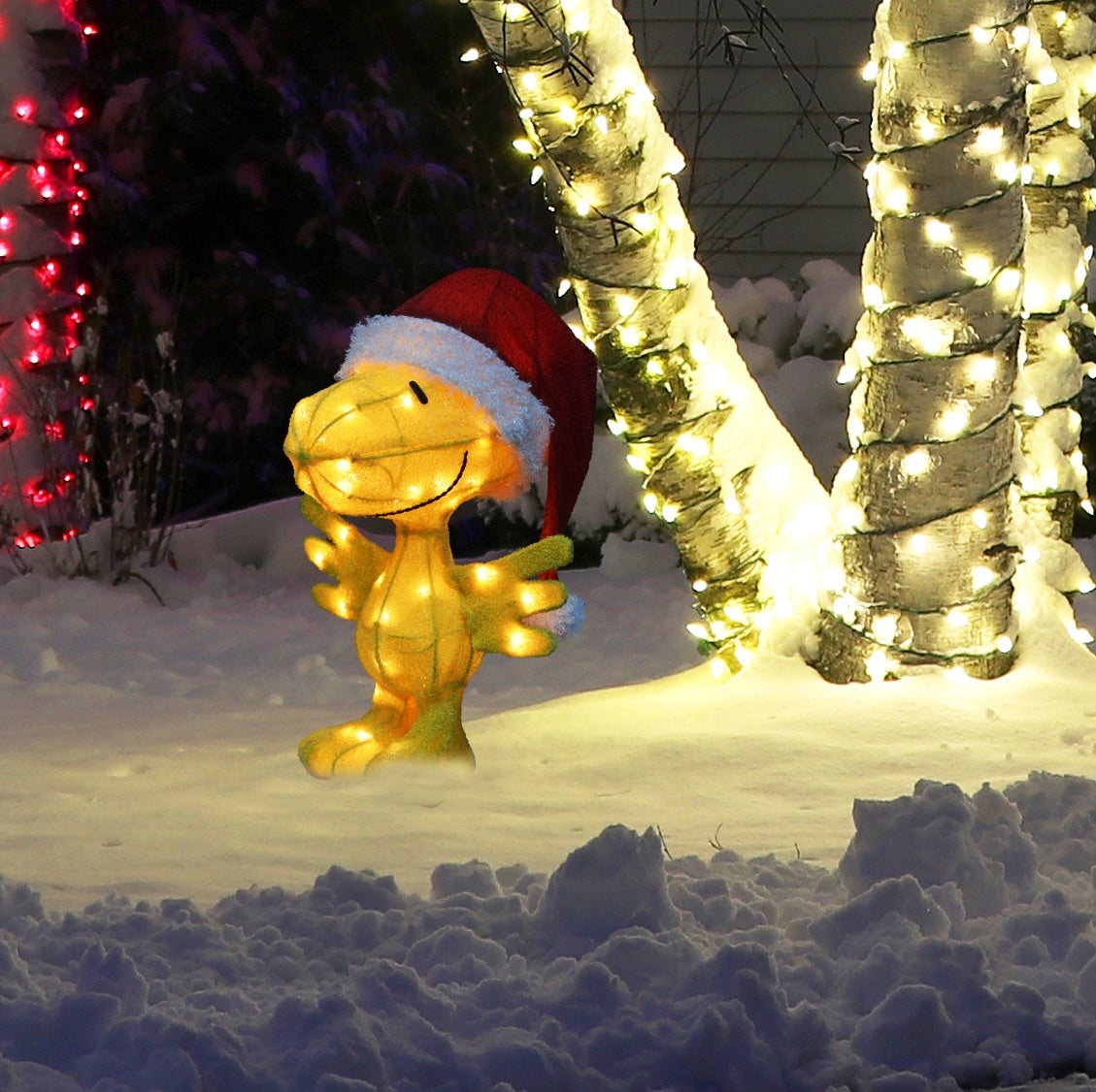3D Lighted Outdoor Sculpture | Lighted Woodstock | Peanuts