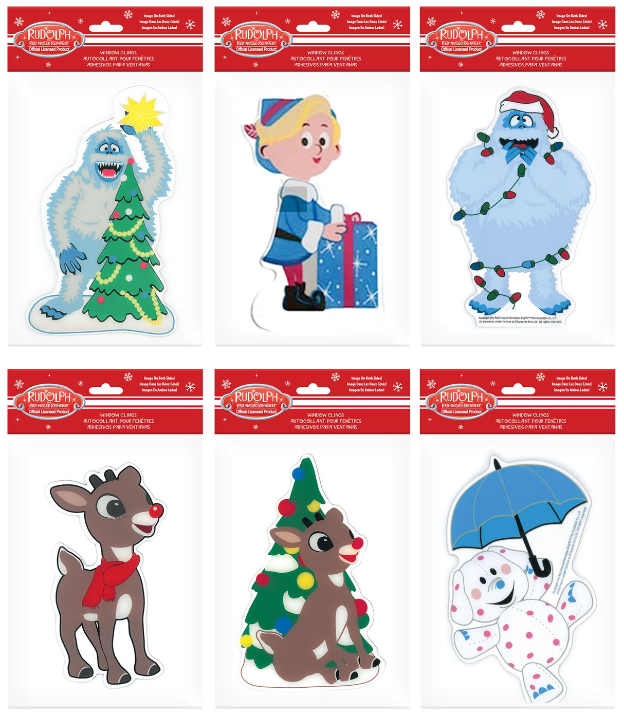 Rudolph the Red-Nosed Reindeer Gel Window Cling