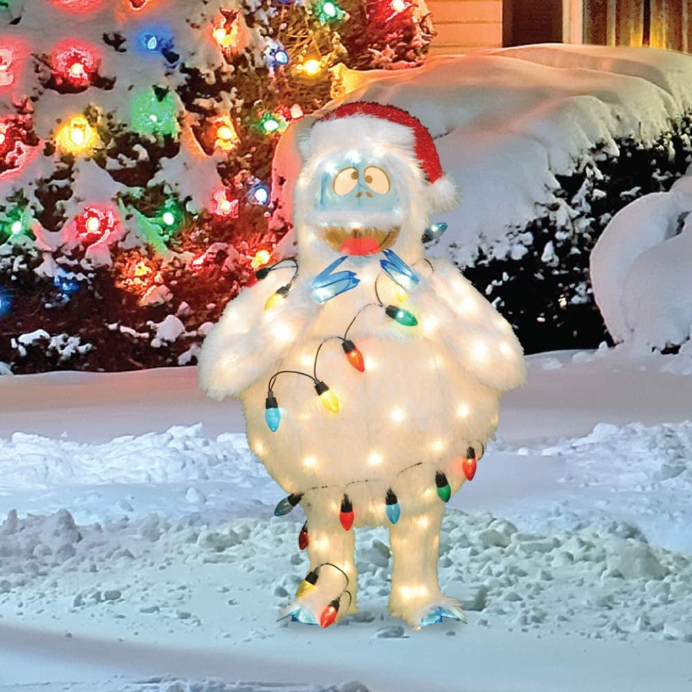 3D Lighted Soft Tinsel Bumble Sculpture
