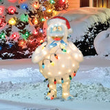 3D Lighted Soft Tinsel Bumble Sculpture