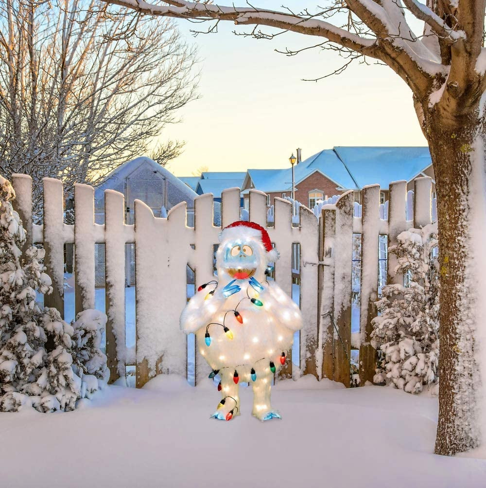 3D Lighted Soft Tinsel Bumble Sculpture
