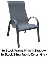 Dublin Gray Sling Spring Patio Dining Sets