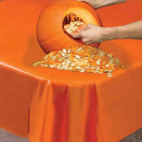 Pumpkin Pro Orange Pumpkin Carving Table Cover