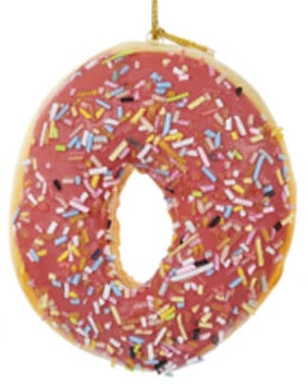 3.9" Frosted Donut Ornament