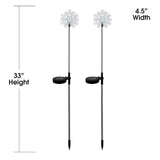 Solar Powered Motion LED Snowflake Garden Light