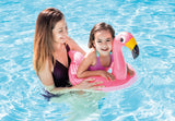 Inner tube for kids shaped like a flamingo.