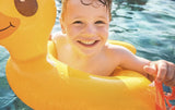 Inner tube for kids shaped like a duck.