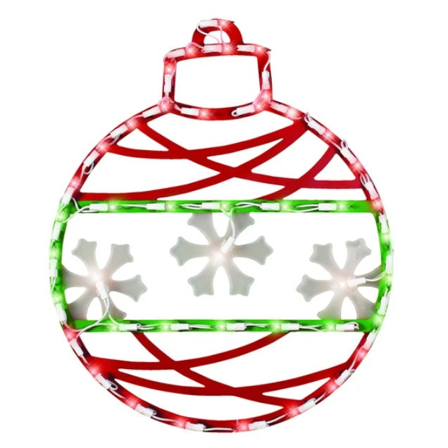 Lighted Ornament Window Silhouette