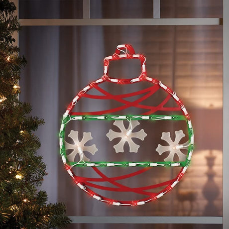 Lighted Ornament Window Silhouette