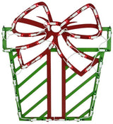 Illuminated Present Window Silhouette