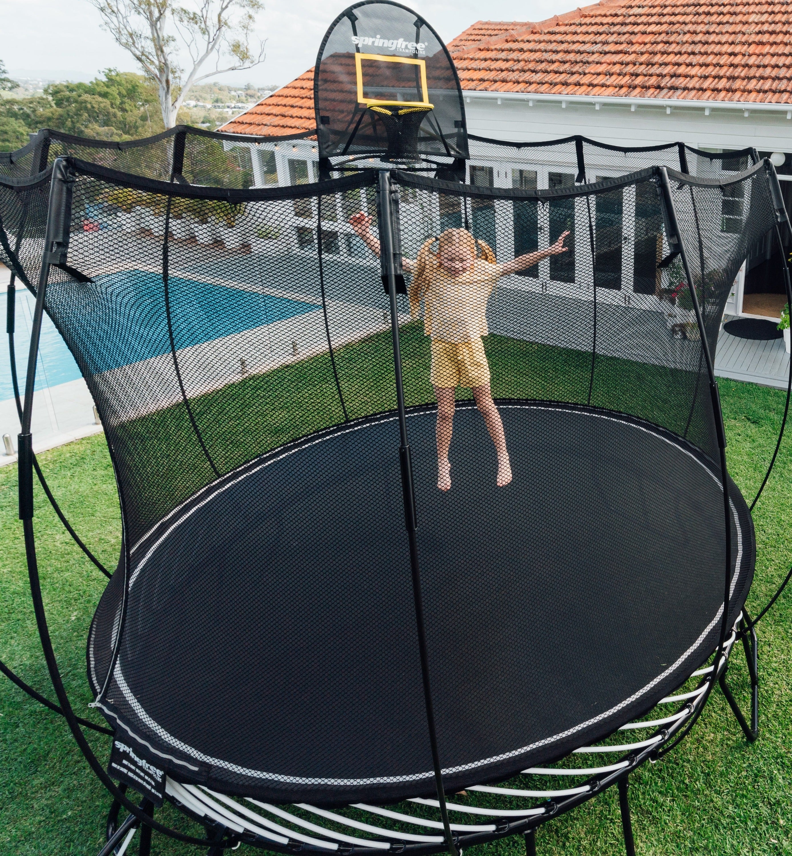 ゆーりん✨10kg Springfree 10' Medium Round Trampoline with Safety Enclosure