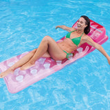 Pink pool mattress.
