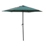 7.5' Market Bronze Frame Hunter Green Canopy Umbrella