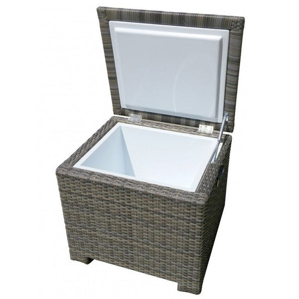 Wicker Willow Thick Ice Chest End Table