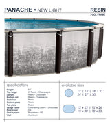 Vogue Panache 54" Resin Above Ground Swimming Pool