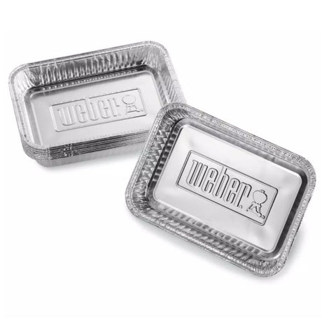 Pack of 10 Large Drip Pans from Weber 6415