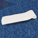 White vinyl foam pool mattress float.