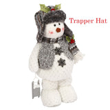16" Plush Standing Snowman Decorative Figurines