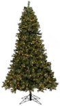 Artificial tree pre-lit with clear lights.