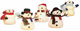 Set of 5 Lighted Snowman Driveway Markers