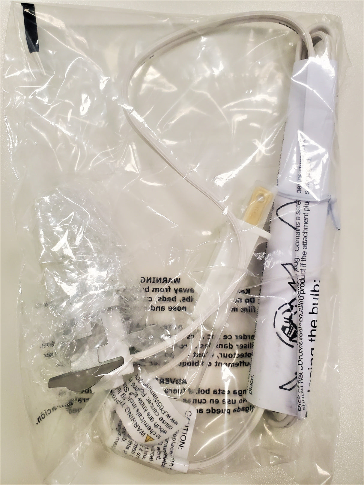 General Foam Blow Mold Replacement Candelabra Cord with Bulb CA36