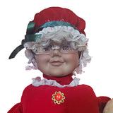 24" Animated African American Mrs. Claus with Lighted Candle