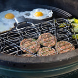 Big Green Egg Stainless Steel Mini-Burger Slider Basket with Detachable Handle