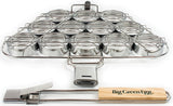 Big Green Egg Stainless Steel Mini-Burger Slider Basket with Detachable Handle