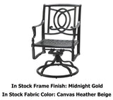 Bel Air Cast Aluminum Cushioned Patio Dining Sets