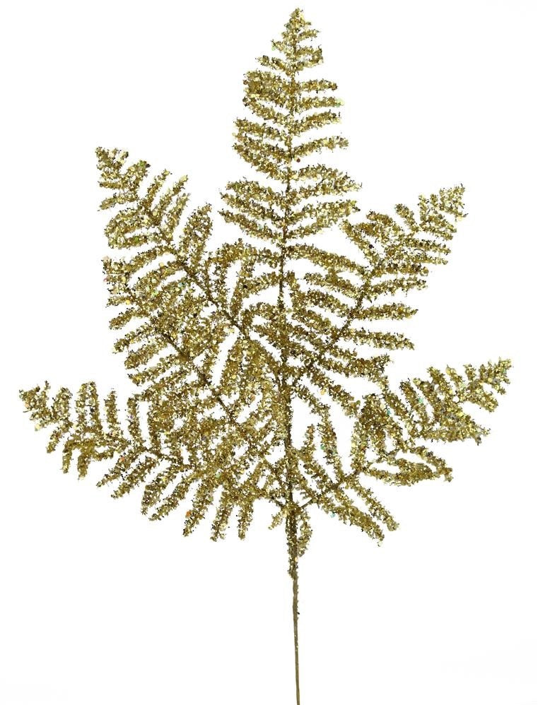 19.5" Gold Fern Pick Spray