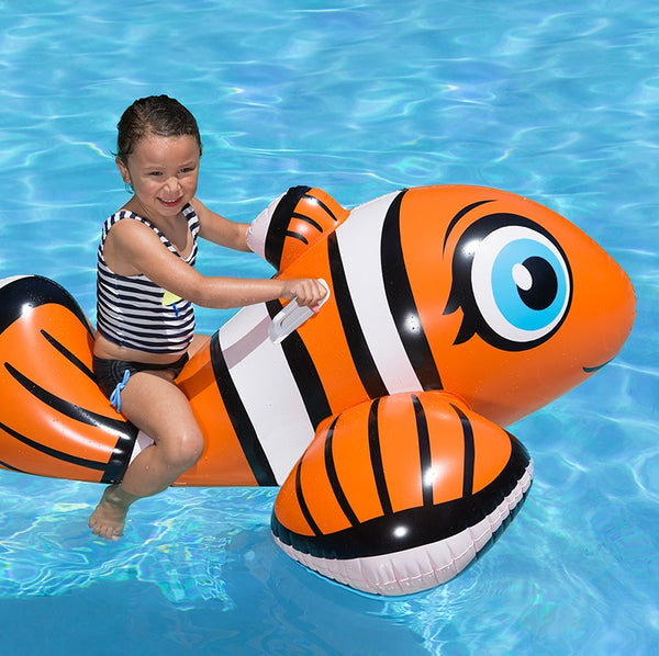 Poolmaster's Inflatable Clown Fish Rider Pool Float