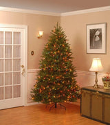 Pre-lit artificial tree.