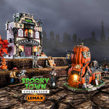 Porcelain building for a Lemax display. Designed to look like a shack made out of pumpkins.