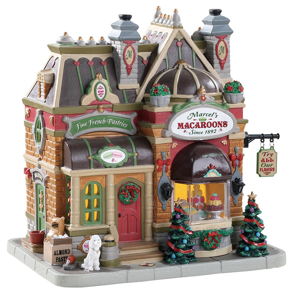 Lemax Caddington Village Marcel's Macaroons Lighted Building, Lemax 85385