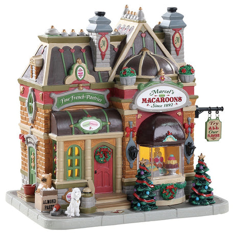 Lemax Caddington Village Marcel's Macaroons Lighted Building, Lemax 85385