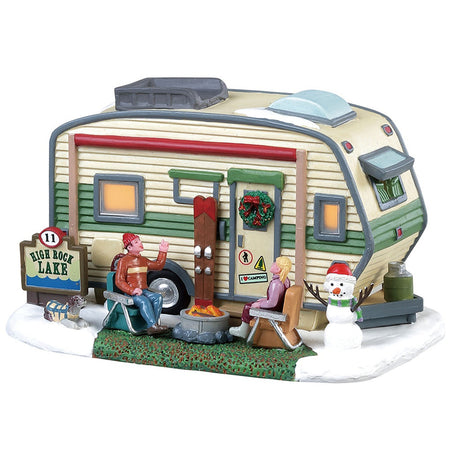 Lemax Vail Village High Rock Lake Trailer Lighted Building #85322