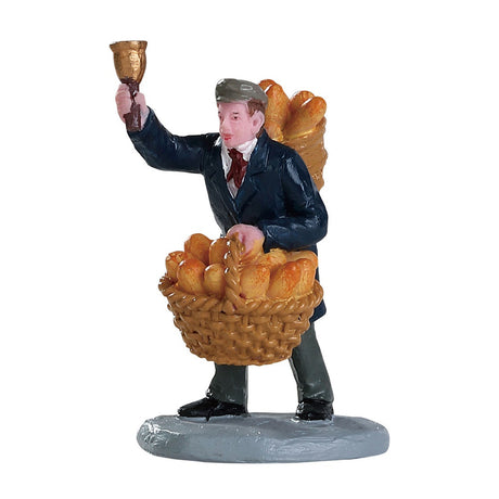 Caddington Village Bread Peddler Figurine, Lemax 82590 