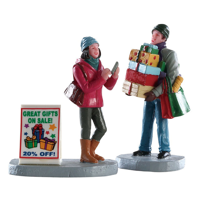 Lemax General Collectibles Shopping Teamwork Figurine